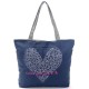 Women Canvas Printing  Handbag Casual Shopping Bag