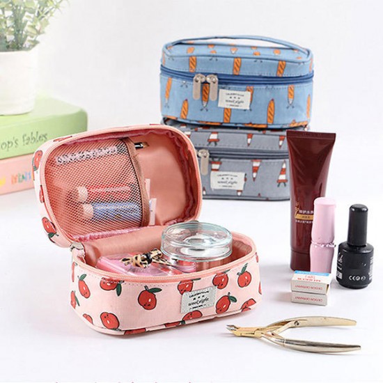 Women Waterproof Storage Bag Portable Print Cosmetic Bag Travel Wash Storage Bag Handbag
