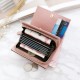 11 Card Slots Women PU Leather Minimalist Elegant Wallet Casual Card Holder Purse Clutch Bag