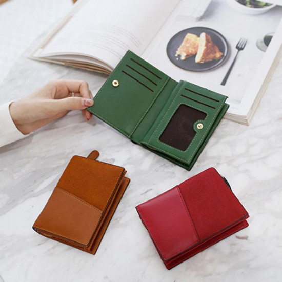 11 Card Slots Women PU Leather Minimalist Elegant Wallet Casual Card Holder Purse Clutch Bag