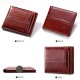 12 Card Slots Men Women Genuine Leather Cowhide Card Holder Wallet