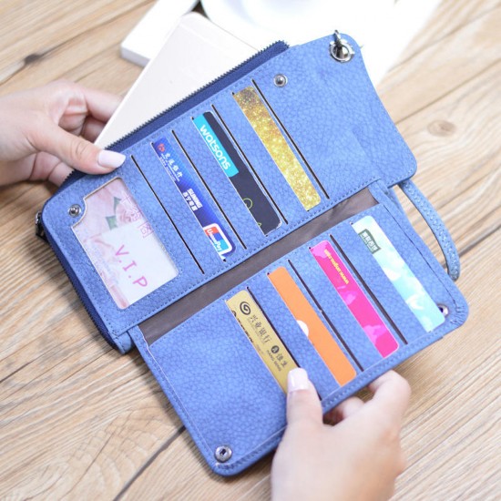 13 Card Slots Women Large Capacity Pu  Wallet Cell Phone Case