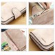 14 Card Slots Woman Four Fold Wallet Purse Faux Leather Card Bag Multi Card Slots Phone Bag