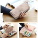 14 Card Slots Woman Four Fold Wallet Purse Faux Leather Card Bag Multi Card Slots Phone Bag