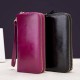 24 Card Slots Quality Genuine Leather Oil Leather Double Layer Card Slots Wallet For Men Women