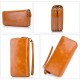 24 Card Slots Quality Genuine Leather Oil Leather Double Layer Card Slots Wallet For Men Women