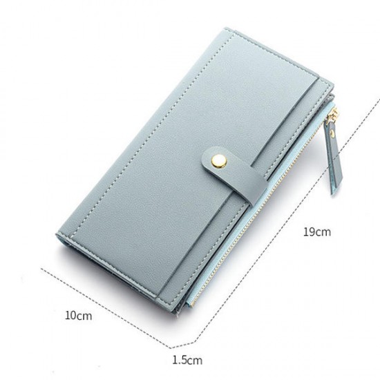 Baellerry Women Multi Slot Elegant Long Wallet Card Holder Purse Phone Bag Fits 5.5 inch Cellphone