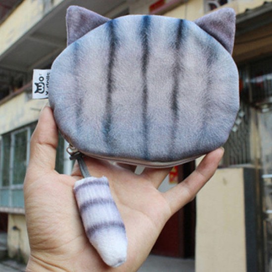 Women Cute Cat Wallet Coin Bag Fashion Mini Bag Money Purse