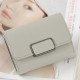 Women Trifolding Small PU Leather Wallet Card Holder Purse