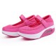 Breathable Rocker Sole Hook Loop Platform Shake Sport Shoes