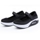 Breathable Rocker Sole Hook Loop Platform Shake Sport Shoes