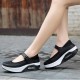 Breathable Rocker Sole Hook Loop Platform Shake Sport Shoes