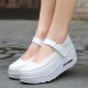 Breathable Rocker Sole Hook Loop Platform Shake Sport Shoes