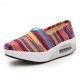 Casual Flat Shoes Canvas For Women Sport Ourddor Rocker Sole Shoes