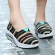 Casual Flat Shoes Canvas For Women Sport Ourddor Rocker Sole Shoes