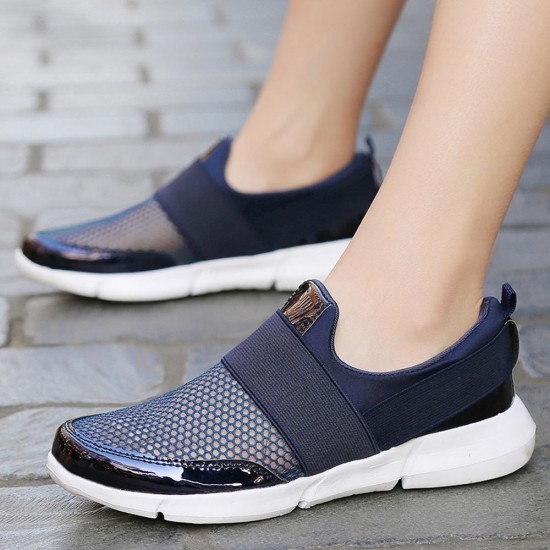 Hollow Out Breathable Sneakers Slip On Casual Shoes