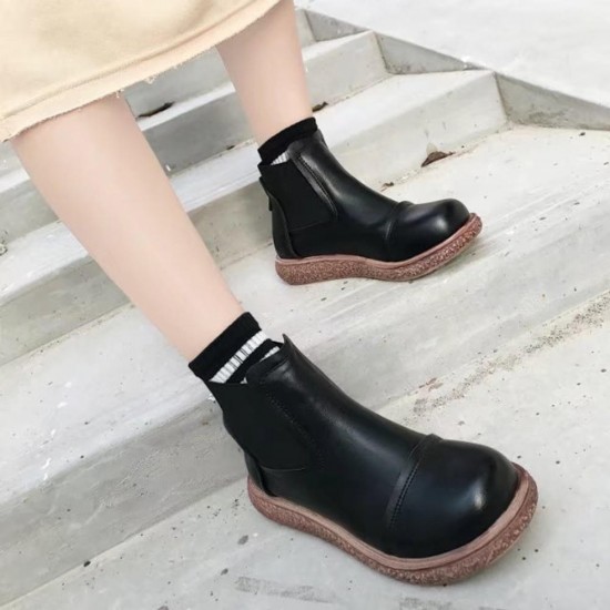 Casual Comfortable Round Toe Ankle Boots Shoes Women