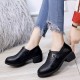 Casual Comfy Round Toe Slip On Women Ankle Boots