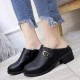 Casual Comfy Round Toe Slip On Women Ankle Boots