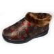 Winter Cotton Snow Ankle Boots  Printing Pattern Flat Shoes