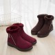 Zipper Suede Winter Ankle Boots Casual Warm Shoes