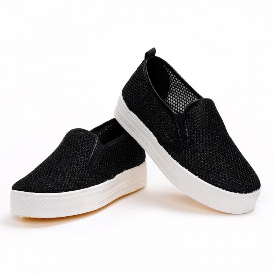 Casual Breathable Leisure Shoes Platform Loafers