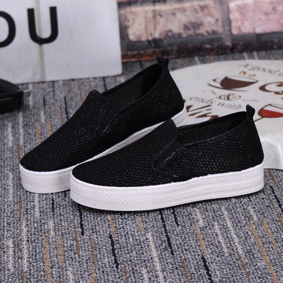 Casual Breathable Leisure Shoes Platform Loafers