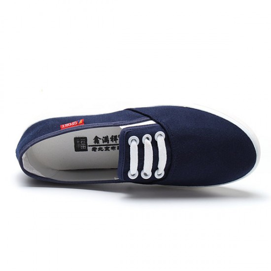 Casual Breathable Rubber Canvas Sneakers Running Slip-on Flats Shoes