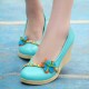 Casual Comfortable Slip On Wedge Heel Flats Shoes