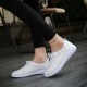 Casual Lace Up Soft Leather Breathable Pure Color  Flat Loafers