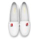 Casual Slip On White Round Toe Soft Sole Flat Shoes For Women