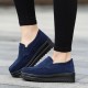 Women Wedge Heel Platforms Casual Suede Round Toe Shoes