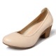 SOCOFY Soft Comfortable Casual Leather Pumps