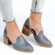 US Size 5-11 Chunky Heel Pumps Casual Slip On Shoes