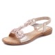 Bohemian Flowers T Strap Casual Comfortable Sandals