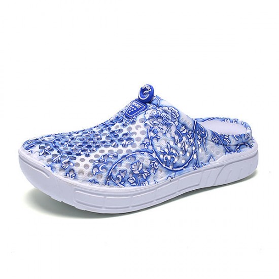 Floral Printing Hollow Out Breathable Casual Shoes