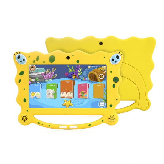 Ainol 7C08 RK3126C Quad Core 1.3GHz 1G RAM 8G Android 8.1 OS 7 Inch Children Kid Tablet-Yellow