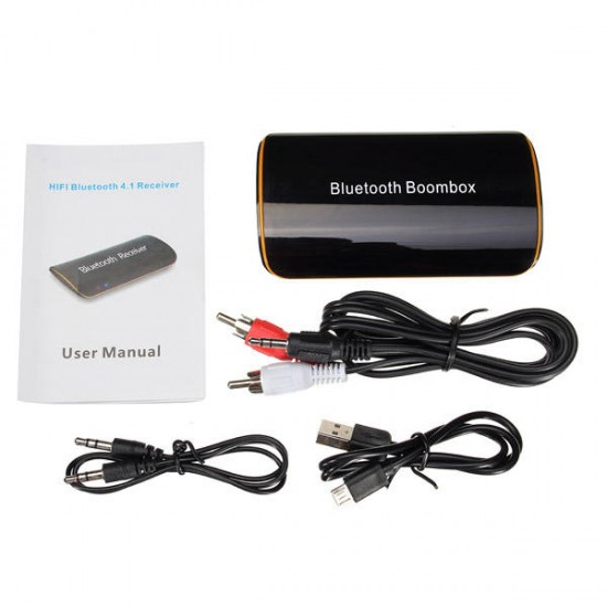 AB1510 Bluetooth 4.1 Boombox Receiver Hifi Multifunctional 3.5mm Stereo Interface Built-in Battery