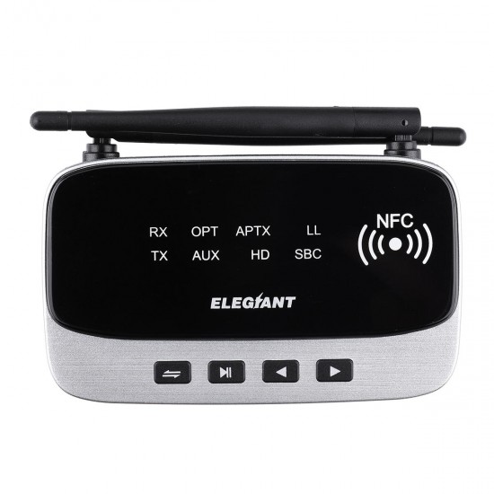 Elegiant BTI-038 Bluetooth V5.0 HD Adapter NFC aptX HiFi Audio Receiver Transmitter