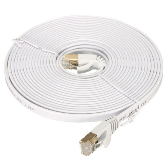 10 Gigabit Cat 7 Flat Ethernet Patch Network LAN Cable 600Mhz RJ45 Modem Router 10 Gigabit Cat 7 Flat Ethernet Patch Network LAN Cable 600Mhz RJ45 Modem Router