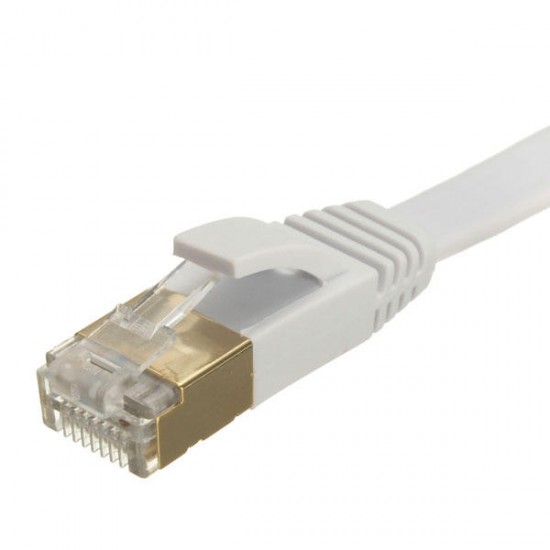 10 Gigabit Cat 7 Flat Ethernet Patch Network LAN Cable 600Mhz RJ45 Modem Router 10 Gigabit Cat 7 Flat Ethernet Patch Network LAN Cable 600Mhz RJ45 Modem Router