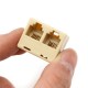 10 pcs 1 to 2 Female RJ11 Telephone Phone Jack Line Y Splitter Adapter Connector 10 pcs 1 to 2 Female RJ11 Telephone Phone Jack Line Y Splitter Adapter Connector
