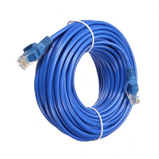 11m Blue Cat5 RJ45 Ethernet Cable For Cat5e Cat5 RJ45 Internet Network LAN Cable Connector