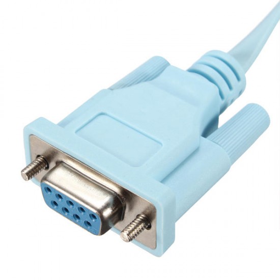1.8M RJ45 Plug to DB9 D-SUB VGA 9 Pin Male Cable Adapter Converter Connector 1.8M RJ45 Plug to DB9 D-SUB VGA 9 Pin Male Cable Adapter Converter Connector