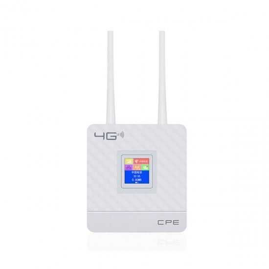 2.4G 4G LTE Wifi Router CPE Router Support for 20 Users with SIM Card Slot Wirelss Wired Router