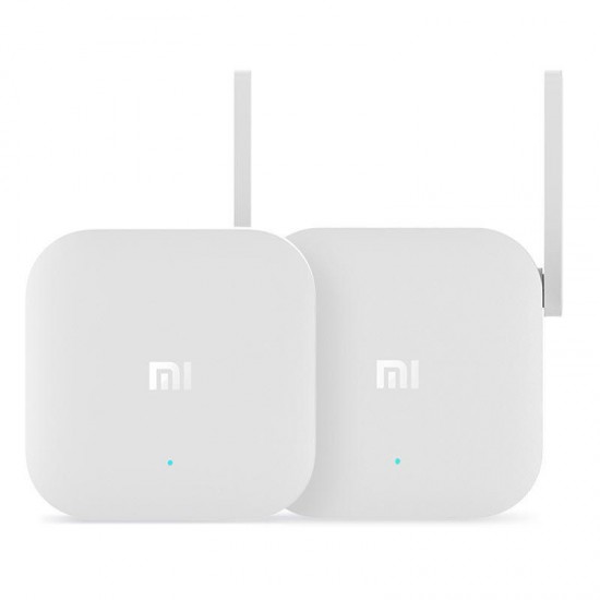 Original Xiaomi 2.4Ghz 300Mbps Dual Antenna Wireless PowerLine Ethernet Adapter Homeplug