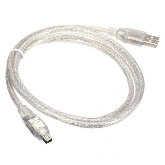1.2M 4FT High Speed USB 2.0 Male to 4 Pin IEEE 1394 Cable Lead Extension Adapter Converter 1.2M 4FT High Speed USB 2.0 Male to 4 Pin IEEE 1394 Cable Lead Extension Adapter Converter