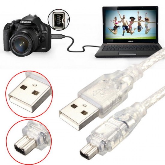 1.2M 4FT High Speed USB 2.0 Male to 4 Pin IEEE 1394 Cable Lead Extension Adapter Converter 1.2M 4FT High Speed USB 2.0 Male to 4 Pin IEEE 1394 Cable Lead Extension Adapter Converter