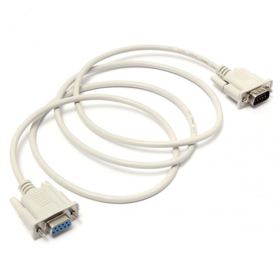 1.5M 9 Pin RS232 Serial DB9 Male to Female Data Cable 1.5M 9 Pin RS232 Serial DB9 Male to Female Data Cable