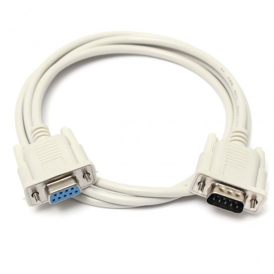 1.5M 9 Pin RS232 Serial DB9 Male to Female Data Cable 1.5M 9 Pin RS232 Serial DB9 Male to Female Data Cable
